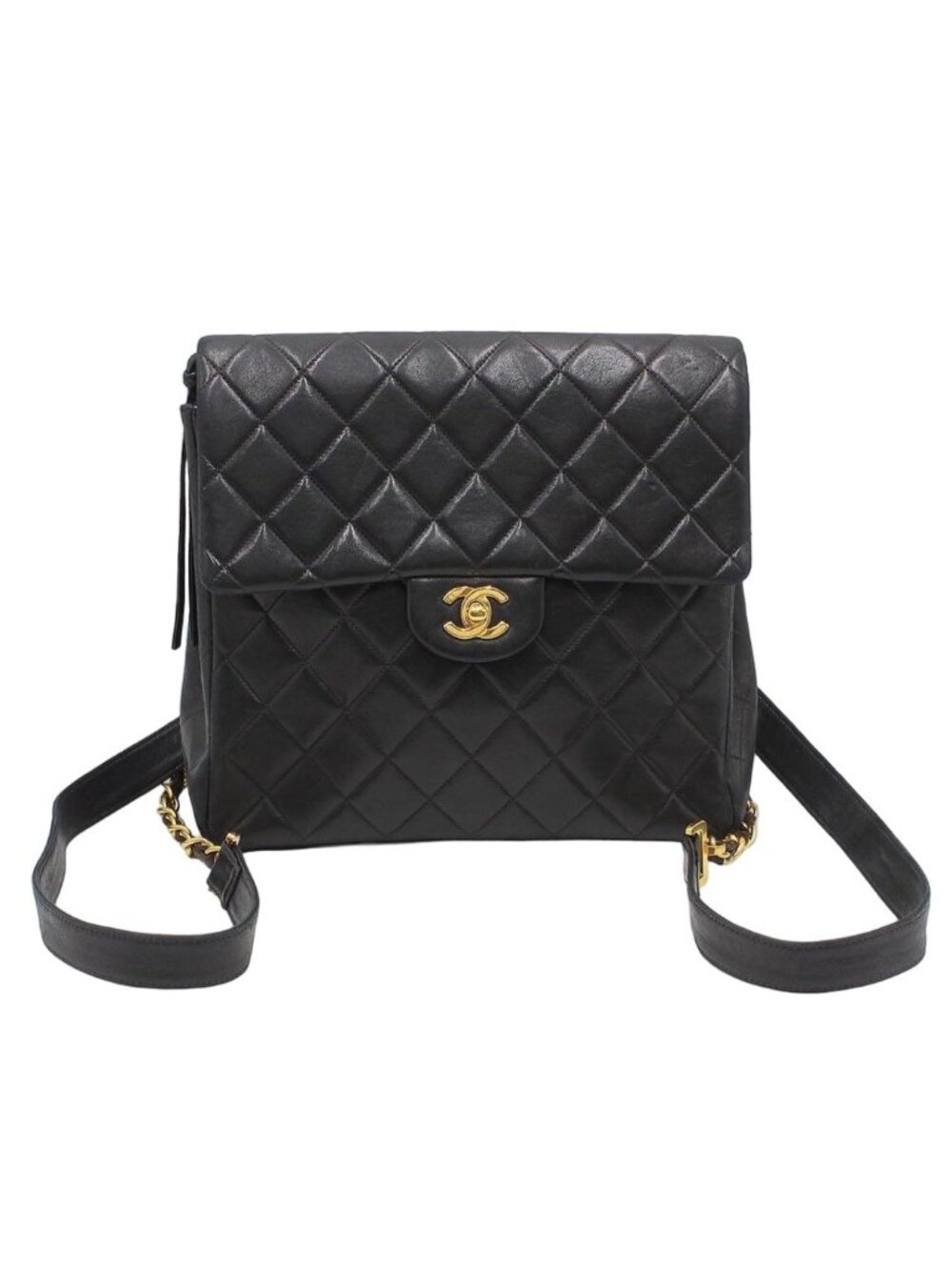 Chanel Quilted Leather Backpack
